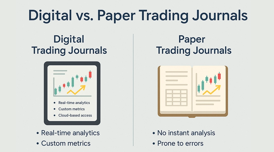 Paper vs. Digital Trading Journals: Which One Works Best? | Pros and cons of both approaches